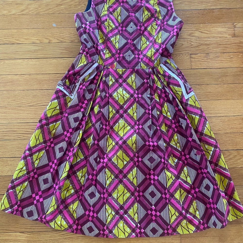 Zachary Smile Print Dress with Pockets